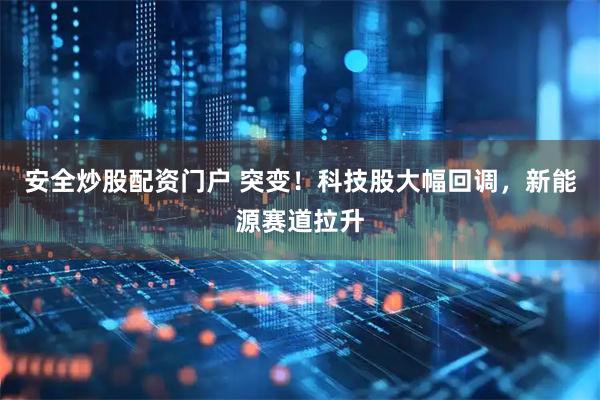 安全炒股配资门户 突变！科技股大幅回调，新能源赛道拉升